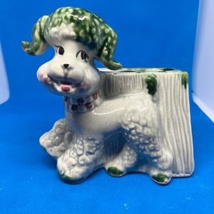 Ceramic Fashions by OPCO MCM poodle Planter GUC
